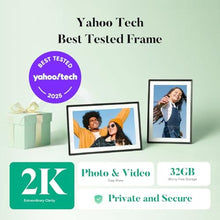 Load image into Gallery viewer, pexar by Lexar WiFi Digital Picture Frame 11? | Yahoo Tech Best Tested Frame 2025 | 2K Resolution Ultimate Clarity, Anti-Glare Touch Stunning Screen for Gifting, Share Photos/Videos via APP
