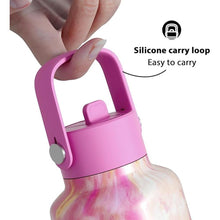 Load image into Gallery viewer, Meoky Water Bottle with Straw for Women: 24 oz Stainless Steel Insulated Water Bottle BPA-Free for Home Office Sports - Girlfriend Wife Mom, Sakura
