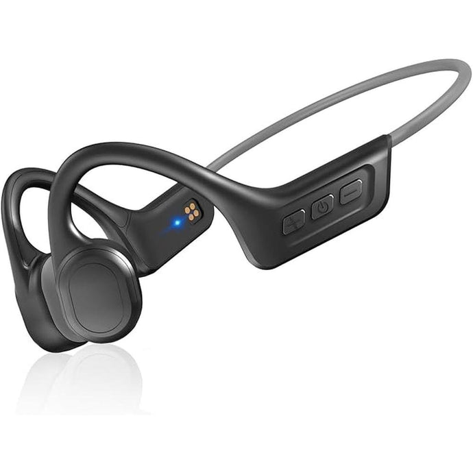 Bone Conduction Headphones Bluetooth,Upgraded IPX7 Waterproof Wireless Earbuds,Open Ear Headphones Bluetooth 5.3 with Mic,10H Playtime for Running,Cycling,Hiking,Gym,Workout (Gray)