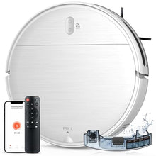 Load image into Gallery viewer, Robot Vacuum and Mop, 2 in 1 Robotic Vacuum Cleaner with Schedule, App/Voice, Slim Mopping Vacuum Robot with Watertank and Dustbin, Self-Charging, Easy of Use, Ideal for Hard Floor, Pet Hair, Carpet
