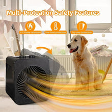 Load image into Gallery viewer, 2 in 1 Heater and Fan Combo, 1500W Portable Heaters for Indoor Use with 4 Modes, Tip-over &amp; Overheat Protections, Desk Space Heater and Fan Combo for Office Home Bedroom
