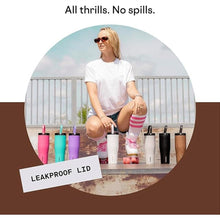 Load image into Gallery viewer, Corkcicle Go Cup XL Insulated Tumbler with Lid and Straw, Walnut Wood, 30 oz – Reusable Water Bottle Keeps Beverages Cold for 12hrs – Cupholder Friendly Tumbler, Leak-Proof Design

