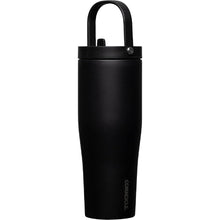 Load image into Gallery viewer, Corkcicle Go Cup XL Insulated Tumbler with Lid and Straw, Matte Black, 30 oz – Reusable Water Bottle Keeps Beverages Cold for 12hrs – Cupholder Friendly Tumbler, Leak-Proof Design
