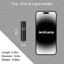 Load image into Gallery viewer, Rechargeable Keychain Flashlight, 180 Lumens EDC Pocket Flashlight, Tiny LED Flashlight with Built-in Battery for Everyday Carry, Camping, Emergency, Black
