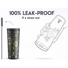 Load image into Gallery viewer, Meoky 24 oz Insulated Tumbler with Lid and Straw, Stainless Steel Vacuum Insulated Tumbler, Keeps Cold for 24 Hours, 100% Leak Proof, Fits in Car Cup Holder (Tarot)
