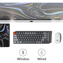 Load image into Gallery viewer, Keychron K6 Mechanical Keyboard 65% Compact 68 Key Wireless Gaming Keyboard, RGB Backlight Bluetooth 5.1/Wired Keyboard Compatible with Mac Windows, Gateron G Pro Brown Switch
