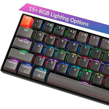 Load image into Gallery viewer, Keychron K6 Mechanical Keyboard 65% Compact 68 Key Wireless Gaming Keyboard, RGB Backlight Bluetooth 5.1/Wired Keyboard Compatible with Mac Windows, Gateron G Pro Brown Switch
