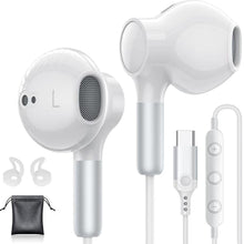 Load image into Gallery viewer, USB C Headphones for iPhone 16 Type C Earbuds Wired Earphones with Mic Volume Control HiFi Stereo for iPhone 15 Pro Max Plus iPad 10 Samsung Galaxy S24 S23 S22 S21 S20 Ultra Note 20 Google Pixel 8 7 6
