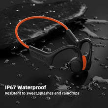 Load image into Gallery viewer, Bone Conduction Headphones,Upgraded IPX7 Waterproof Wireless Earbuds,Open Ear Headphones Bluetooth 5.3 with Mic,10H Playtime for Running,Cycling,Hiking,Gym,Workout (Light Orange)
