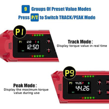 Load image into Gallery viewer, 3/8&quot; &amp; 1/2&quot; Digital Torque Wrench Set, (0.66-44.3 Ft.lb/0.9-60 Nm) &amp; (3.8-250.8 Ft.lb/5.1-340 Nm), 8Pcs Electronic Torque Wrench Set with Vibration Handle, ±1% Accuracy for Bike, Moto, Car
