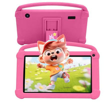 Load image into Gallery viewer, 7 inch Kids Tablet, Android Tablet for Kids, 4GB RAM+32GB ROM+1TB Expand, Toddler Tablets with Shockproof Case, Parental Contral, 1024*600 IPS Screen, 3000mAh Battery, Educational, Games, Pink
