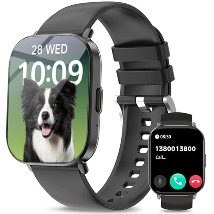 Smart Watch(Answer/Make Calls), 2.01”Smart Watches for Women Men 120+ Sports Modes Fitness Tracker with Blood Pressure/Heart Rate/Sleep Monitor, IP68 Waterproof Activity Tracker for Android and iPhone