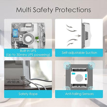 Load image into Gallery viewer, Mamibot W120-DP Robot Window Cleaner, Window Cleaning Robot with Four Water Spray,3200 Pa Suction Power, Multiple Cleaning Modes,App&amp;Remote Control,for High-Rise Glass Cleaning?Grey
