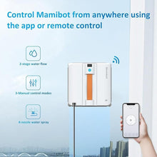 Load image into Gallery viewer, Mamibot W120-DP Robot Window Cleaner,Window Cleaner Robot with 4 Water Spray nozzles,3200 Pa Suction Power,Edge Detection Technology,Multiple Cleaning Modes,Remote/App Control Window Robot
