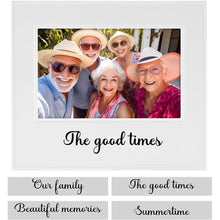 Load image into Gallery viewer, Photo Frames, Personalized 30S Voice Recordable Picture Frame, Sympathy Gift, White 7.5 x 6.3Frame, Tabletop picture frames&amp; Wall Mount Recordable Gifts
