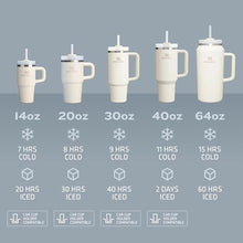 Load image into Gallery viewer, Stanley Quencher H2.0 Tumbler with Handle and Straw 40 oz | Flowstate 3-Position Lid | Cup Holder Compatible for Travel | Insulated Stainless Steel Cup | BPA-Free | Glacier
