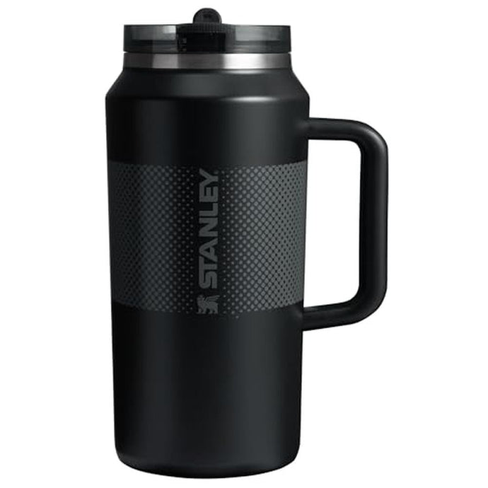 Stanley Quencher ProTour Flip Straw Tumbler with Leakproof Lid 64 oz | Built-In Straw and Handle | Large Capacity for Travel & Sports | Insulated Stainless Steel Cup | BPA-Free | Black Fade
