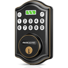 Load image into Gallery viewer, Keyless Entry Door Lock with Keypad - Digital Smart Deadbolt for Front Door with 2 Keys - Auto Lock - Easy Installation - DS10 Mini (Oil Rubbed Bronze)
