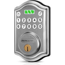 Load image into Gallery viewer, Keyless Entry Door Lock with Keypad - Smart Deadbolt for Front Door with 2 Keys - Auto Lock - Easy Installation - DS10 Mini (Satin Nickel)
