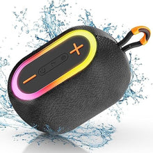 Load image into Gallery viewer, Bluetooth Speaker, Mini Wireless Speaker with 360° Stereo Sound, 24H Playtime, TWS Pairing, RGB Lights, Portable Waterproof Speakers for Home Party Outdoor Camping Hiking Travel
