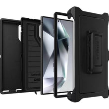 Load image into Gallery viewer, OtterBox Samsung Galaxy S24 Ultra (Only) - Defender Series Case - Black - Screenless - Rugged &amp; Durable - with Port Protection - Holster Clip Includes - Microbial Defense Protection
