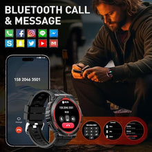Load image into Gallery viewer, Military Smart Watches for Men (Answer/Make Calls) with LED Flashlight 3ATM Waterproof Smartwatch with 100+ Sports Modes 1.53&quot; Fitness Tracker with Heart Rate Monitor for iPhone Android
