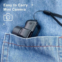 Load image into Gallery viewer, Gsnagole Keychain Camera, World's Smallest 1080P HD Mini Camera, Retro Portable Mini, 100 Mins Battery Life, for Students, Kids (32G)
