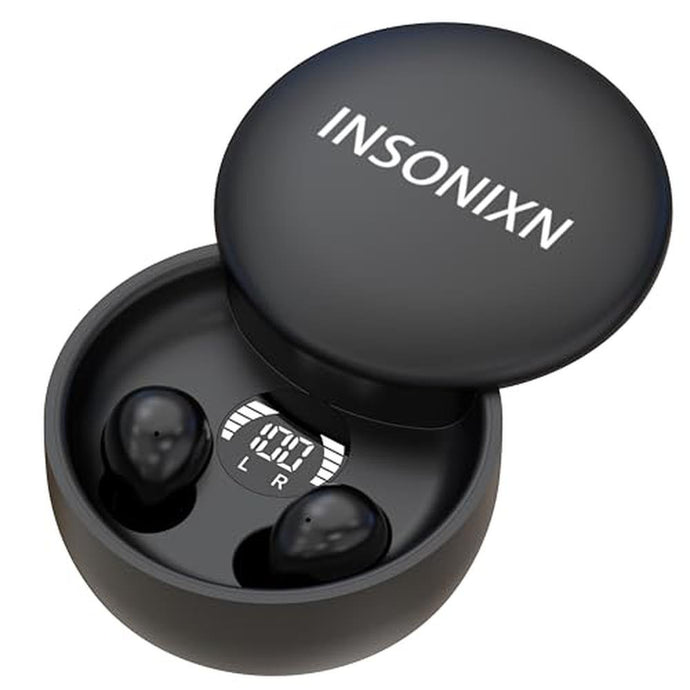 INSONIXN SK26 Sleep Earbuds for Sleeping Invisible Headset,Wireless Bluetooth Earphone,Smallest Tiny Earbuds Hidden Headphones Small Ears Sleep Buds(Black)