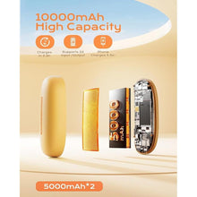 Load image into Gallery viewer, SWEETFULL Rechargeable Hand Warmers 2 Pack, Electric Handwarmer Reusable, 16H Long-Wear, 130°F Max 4-Level Heat, USB-C Charger 10,000mAh, Ideal Gift for Women &amp; Moms hot Hands in Cold Days
