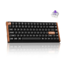 Load image into Gallery viewer, Keychron K2 HE Rapid Trigger Wireless Custom Keyboard with Hall Effect Gateron Double-Rail Magnetic Switch, QMK 2.4 GHz Bluetooth 5.2 RGB Compatible with Mac Windows Linux (Aluminum + Wood)
