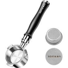 Load image into Gallery viewer, 51mm Bottomless Portafilter 3 Ears Compatible with Delonghi Dedica EC680/EC685 and SMEG, EUPA Espresso Machines, Espresso Naked Bottomless Portafilter with Puck Screen and 18g Filter Basket
