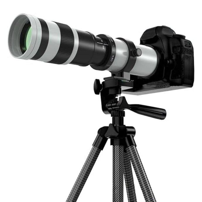 BENOISON 420-800mm Telephoto Lens for Canon - EF Lens for Canon DSLR, Manual Focus MF Zoom Lens for Canon EOS Rebel SL3 SL2 SL1 T8i T7i T7 T6 4000D 1500D 90D 80D 77D 70D 60D 7D 6D 5D 1D DSLR Cameras