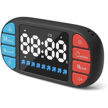 Load image into Gallery viewer, DOOMAY Digital Kitchen Visual Timer: 3.6'' Large LED Display, Magnetic, 3 Brightness, 4 Alarms, 4 Volume, Memory Function, Countdown Count up for Cooking, Classroom, Gym, AAA Battery Included (Black)
