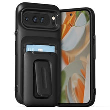 Load image into Gallery viewer, VRS DESIGN Orb Case Premium Wallet Card Holder Case for Pixel 9 Pro XL Compatible with Google Pixel 9 Pro XL Matte Black | (2024), [3 Cards], Durable, Built-in Kickstand Cover
