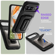 Load image into Gallery viewer, VRS DESIGN Orb Case Premium Wallet Card Holder Case for Pixel 9 Pro XL Compatible with Google Pixel 9 Pro XL Matte Black | (2024), [3 Cards], Durable, Built-in Kickstand Cover
