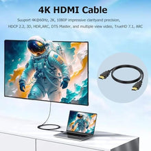 Load image into Gallery viewer, 6.6FT HDMI Cable 5-Pack, Shielded 4K HDMI Cord, Gold-Plated HDMI to HDMI Cable 120Hz ARC&amp;CL3 Rated, HDCP 2.2, 3D HDR| for Docking Station, PC,Monitor, Switch, Splitter, PS5, PS4, Xbox, TV, Soundbar
