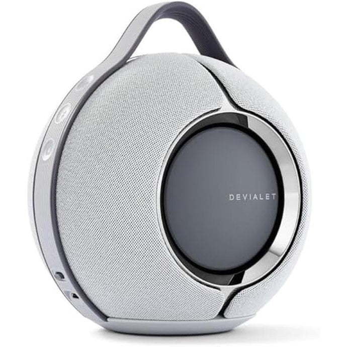 Devialet - Mania Portable Smart Speaker Light Grey- Premium Compact Sound - High-Fidelity Audio in Compact Design - Deep Bass, Smooth Connectivity, Adaptive Sound, Durable Design