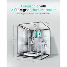 Load image into Gallery viewer, TOPCUBE 3D Printer Enclosure for Bambu Lab A1, Large Size Enclosure with LED Light, Fireproof Waterproof Dustproof Noise Reduction Constant Temperature 3D Printer Cover, 550x600x670MM
