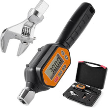 Load image into Gallery viewer, Digital Torque Wrench, 1.0 to 30 Nm Open End Torque Wrench Set with 25 mm Open End Head for Hvac Mini Split and Refrigeration System (30 NM)
