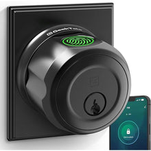 Load image into Gallery viewer, GeekTale Fingerprint Deadbolt, Fingerprint Door Knob, Smart Deadbolt Lock, Smart Door Lock, Twist to Lock&amp;Unlock, Keyless Entry Door Lock with App, for Front Door, Garage, Easy Installation

