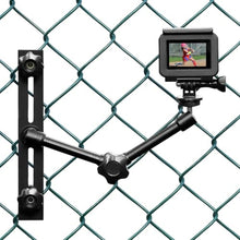Load image into Gallery viewer, Camera Fence Mount for Mevo Start/GoPro / Insta360 /AKASO/Digital Action Camera,Fence Holder Game Changer Mounting Kit for Recording Basketball/Football/Softball/Baseball/Tennis Sport Game
