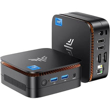 Load image into Gallery viewer, KAMRUI Essenx E1 Mini PC, Mini Computer Intel Twin Lake- N150 up to 3.6 GHz(Beat N100), Min Desktop Computer 8GB DDR4 256GB M.2 SSD, Small PC Desktop 2.4G/ 5.0G WiFi, BT, 4K, Business, Home, Office
