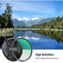 Load image into Gallery viewer, NEEWER 67mm MC UV Protection Filter with Lens Cap, Multi Resistant Nano Coatings/HD Optical Glass/Water Repellent/Scratch Resistant/Aluminum Alloy Ultra Slim Frame/Ultraviolet Filter
