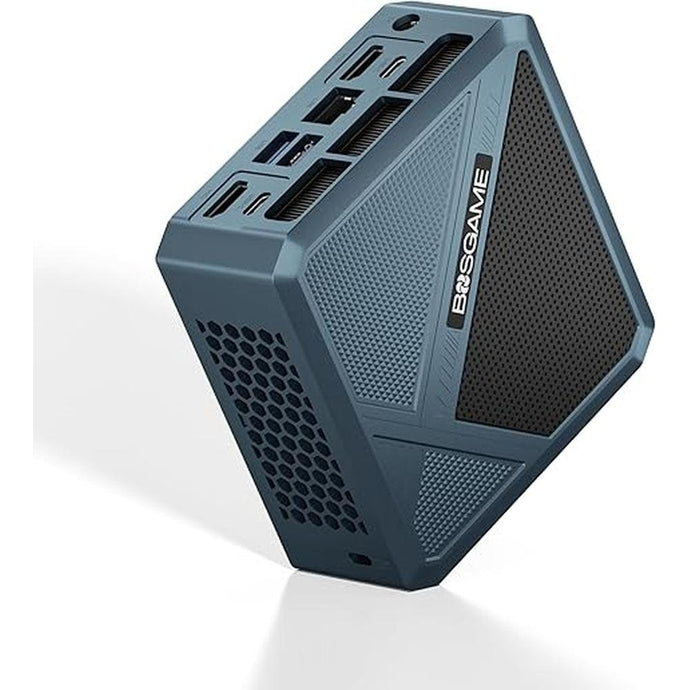 P5 Mini PC, AMD Ryzen 5 6600H Processor Mini Computer(6C/12T, up to 4.5GHz) 24GB DDR5, 512GB M.2 SSD, Quad Display Desktop Gaming PC, Pre-in Windows 11 Pro, 2.5G LAN, WiFi 6E, BT 5.2