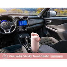 Load image into Gallery viewer, 18 oz Insulated Water Bottle with 2-in-1 Straw and Spout Lid, Keep Cold 24H, Leak-Proof, Fits in Car Cup Holder, Stainless Steel Water Bottle for Sports, Travel, and School (Cotton Candy)
