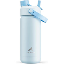 Load image into Gallery viewer, 18 oz Insulated Water Bottle with 2-in-1 Straw and Spout Lid, Keep Cold 24H, Leak-Proof, Fits in Car Cup Holder, Stainless Steel Water Bottle for Sports, Travel, and School (Sea Breeze)
