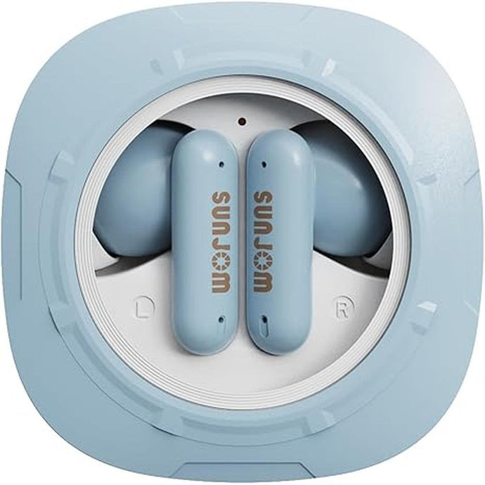 Xspace Ear Wireless Earbuds Hi-Res Audio Bluetooth 5.3 Headpahones True Wireless in Ear Earbuds Deep Bass in Ear Earphones Call Clear with Microphone Sweatproof for Sports,Gym,Work (Blue)