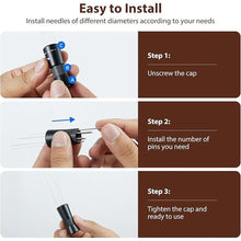 Load image into Gallery viewer, WDT Tool - Coffee Distribution Tool with Magnetic Stand, Adjustable Range Espresso Stirrer, 304 Stainless Steel 6 Needles 0.4mm and 6 Extra Needles 0.25mm
