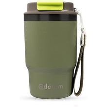 Load image into Gallery viewer, Insulated 16oz Stainless Steel Tumbler Mug Leakproof Double Walled Vacuum Thermal Coffee Cup with 2-in-1 Straw &amp; Lid, Cupholder-Friendly Travel Mug for Hot &amp; Cold Drinks (Olive Green)
