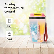 Load image into Gallery viewer, Insulated 16oz Stainless Steel Tumbler Mug Leakproof Double Walled Vacuum Thermal Coffee Cup with 2-in-1 Straw &amp; Lid, Cupholder-Friendly Travel Mug for Hot &amp; Cold Drinks (Pink)
